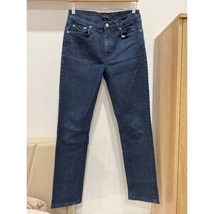 Amendi Men 30x32 Dry Blues Denim Zip Ply Stretch Straight Leg Classic Ake Jeans